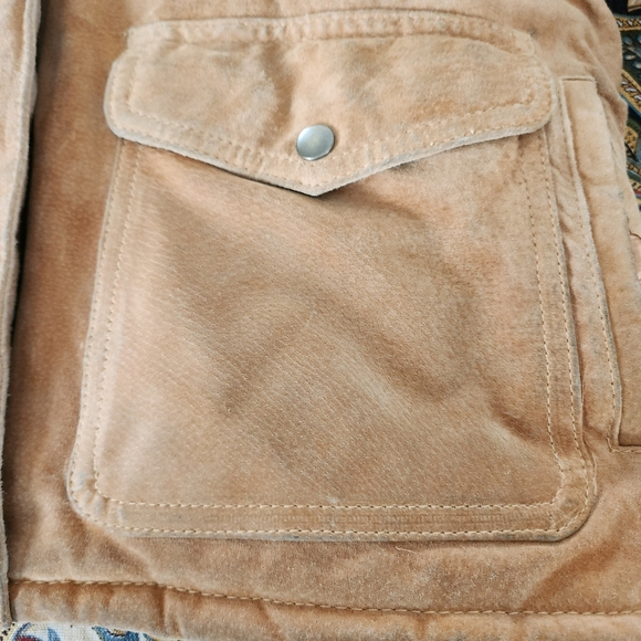 Vintage J.Percy For Marvin Richard's Camel Suede Leather Jacket - Picture 5 of 16
